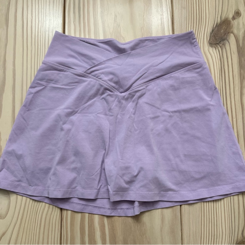 PINK Victoria's Secret Lavender Cross-Waist Mini Skort